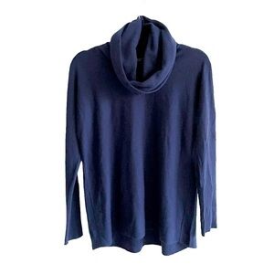 VINCE Cashmere Cowl Neck Sweater Blue XS